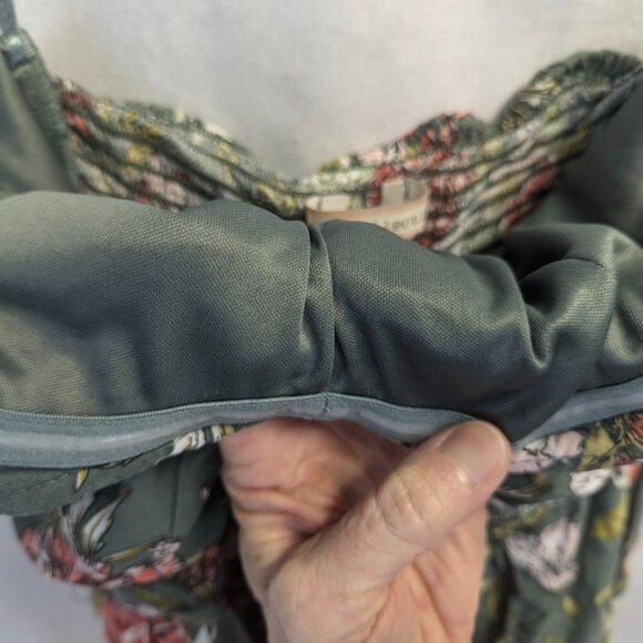 BOG Collective Size Small Green Floral Jumpsuit - Picture 5 of 16